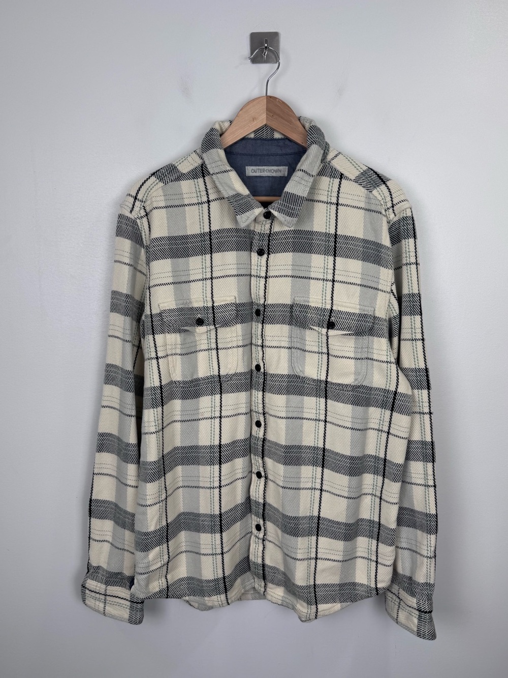 Outerknown Men Plaid Blanket Shirt Size XL
